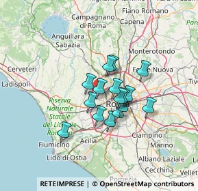 Mappa Via Francesco Giovanni Commendone, 00168 Roma RM, Italia (9.55688)