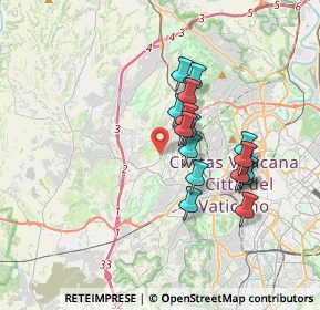 Mappa Via Francesco Giovanni Commendone, 00168 Roma RM, Italia (3.0825)