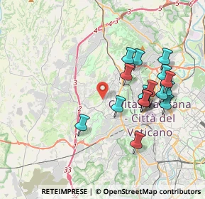 Mappa Via Francesco Giovanni Commendone, 00168 Roma RM, Italia (3.81353)