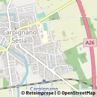 Hartă Carpignano Sesia