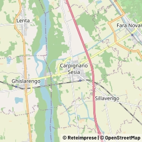 Mappa Carpignano Sesia