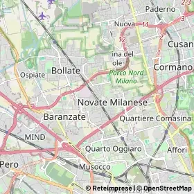 Mappa Novate Milanese