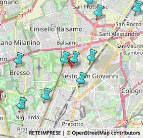 Mappa Via de Zorzi, 20099 Sesto San Giovanni MI, Italia (2.74846)