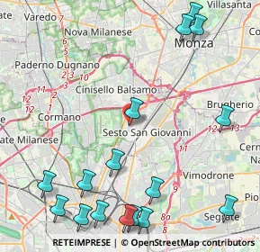 Mappa Via de Zorzi, 20099 Sesto San Giovanni MI, Italia (5.7725)