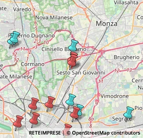 Mappa Via de Zorzi, 20099 Sesto San Giovanni MI, Italia (5.44786)