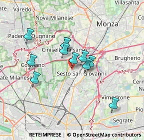 Mappa Via de Zorzi, 20099 Sesto San Giovanni MI, Italia (2.82818)
