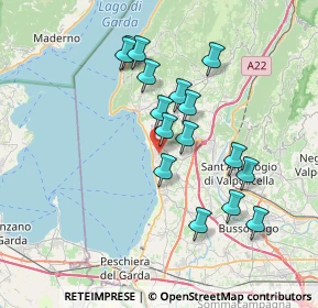 Mappa Via Costabella, 37011 Bardolino VR, Italia (6.53188)