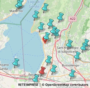 Mappa Via Costabella, 37011 Bardolino VR, Italia (9.7115)