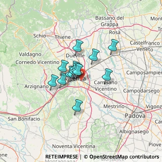 Mappa Via Lazzaro Bonamico, 36100 Vicenza VI, Italia (8.305)