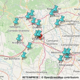 Mappa Via Lazzaro Bonamico, 36100 Vicenza VI, Italia (18.34474)