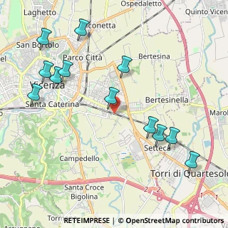 Mappa Via Lazzaro Bonamico, 36100 Vicenza VI, Italia (2.39167)