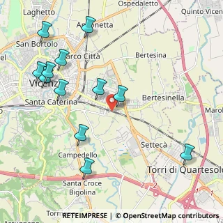Mappa Via Lazzaro Bonamico, 36100 Vicenza VI, Italia (2.43667)