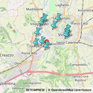 Mappa Via G. Vaccari, 36100 Vicenza VI, Italia (1.66308)