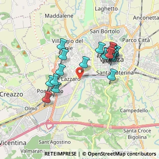 Mappa Via G. Vaccari, 36100 Vicenza VI, Italia (1.6715)