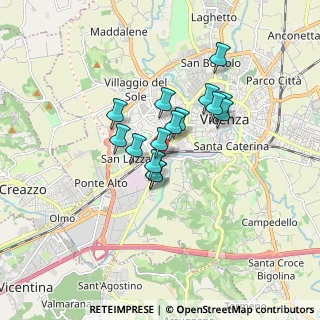 Mappa Via G. Vaccari, 36100 Vicenza VI, Italia (1.19333)
