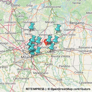 Mappa Via Aldo Moro, 20060 Bussero MI, Italia (9.69)