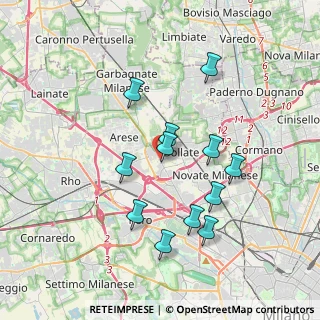 Mappa Via Milano, 20021 Bollate MI, Italia (3.36833)