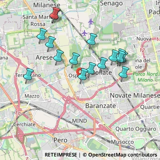 Mappa Via Milano, 20021 Bollate MI, Italia (1.95)