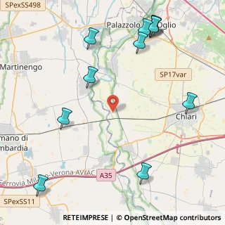 Mappa Via Francesca, 25030 Pontoglio BS, Italia (5.61182)