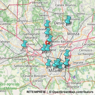 Mappa Via John Fitzgerald Kennedy, 20032 Cormano MI, Italia (7.10533)