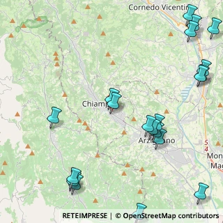 Mappa Via De Gasperi A., 36072 Chiampo VI, Italia (5.971)
