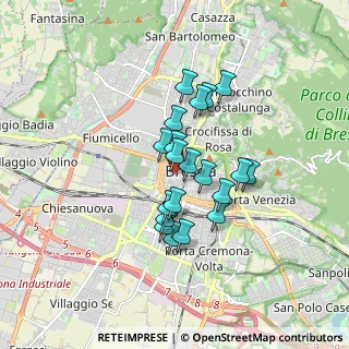 Mappa Via Fratelli Cairoli, 25121 Brescia BS, Italia (1.2795)