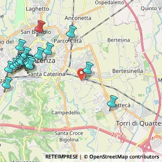 Mappa Strada del Megiaro, 36100 Vicenza VI, Italia (2.969)