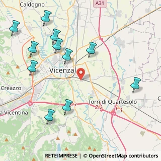 Mappa Strada del Megiaro, 36100 Vicenza VI, Italia (5.10727)