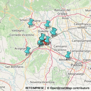 Mappa Strada del Megiaro, 36100 Vicenza VI, Italia (9.21091)