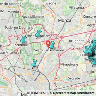 Mappa Via Zara, 20099 Sesto San Giovanni MI, Italia (6.7845)