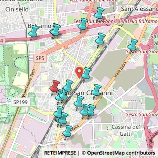 Mappa Via Zara, 20099 Sesto San Giovanni MI, Italia (1.1305)