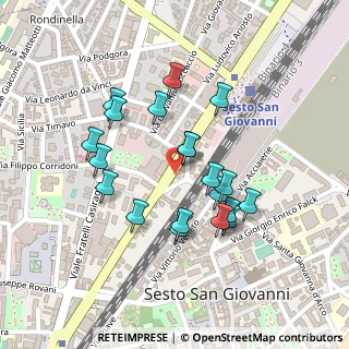 Mappa Via Zara, 20099 Sesto San Giovanni MI, Italia (0.2005)