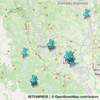 Mappa Via Alcide De Gasperi, 36072 Chiampo VI, Italia (4.45333)