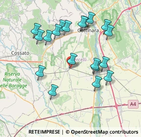 Mappa Via Lenta, 13040 Rovasenda VC, Italia (7.62474)