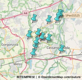 Mappa 20065 Inzago MI, Italia (2.93692)