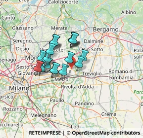 Mappa Via Luigi Marchesi, 20065 Inzago MI, Italia (9.777)