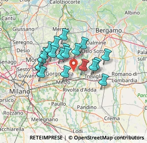 Mappa Via Luigi Marchesi, 20065 Inzago MI, Italia (10.2855)
