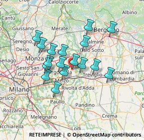 Mappa 20065 Inzago MI, Italia (11.21706)