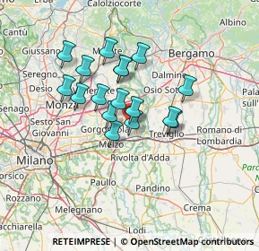 Mappa Via Luigi Marchesi, 20065 Inzago MI, Italia (10.42824)