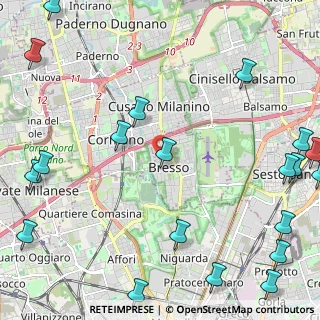 Mappa Via Edmondo de Amicis, 20091 Bresso MI, Italia (3.393)