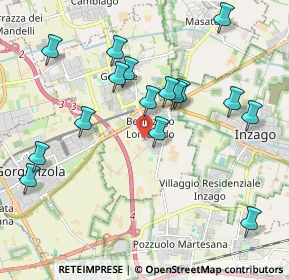 Mappa Via Don Ambrogio Cesana, 20060 Bellinzago Lombardo MI, Italia (2.07)