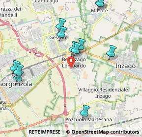 Mappa Via Don Ambrogio Cesana, 20060 Bellinzago Lombardo MI, Italia (2.2525)