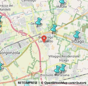 Mappa Via Don Ambrogio Cesana, 20060 Bellinzago Lombardo MI, Italia (3.59467)