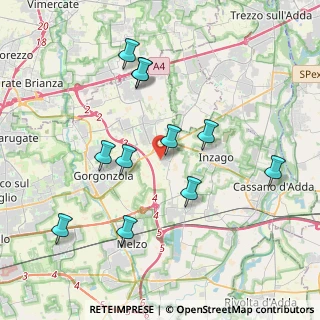 Mappa Via Don Ambrogio Cesana, 20060 Bellinzago Lombardo MI, Italia (3.87909)