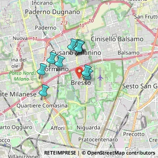 Mappa Via Francesco Lurani, 20091 Bresso MI, Italia (1.33818)
