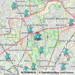 Mappa Via Francesco Lurani, 20091 Bresso MI, Italia (2.77692)