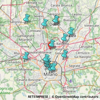 Mappa Via Francesco Lurani, 20091 Bresso MI, Italia (7.09571)