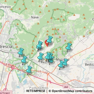 Mappa Via Marconi, 25082 Botticino BS, Italia (3.58923)