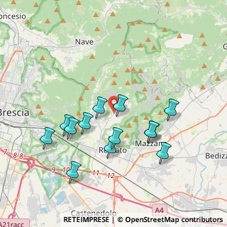 Mappa Via Marconi, 25082 Botticino BS, Italia (3.65846)