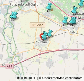 Mappa Via Guglielmo Marconi, 25032 Chiari BS, Italia (5.50571)